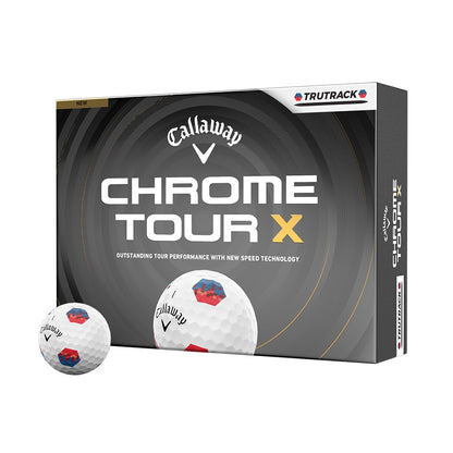 Callaway Chrome Tour X TruTrack 26 White Golf Balls - 1 Dozen
