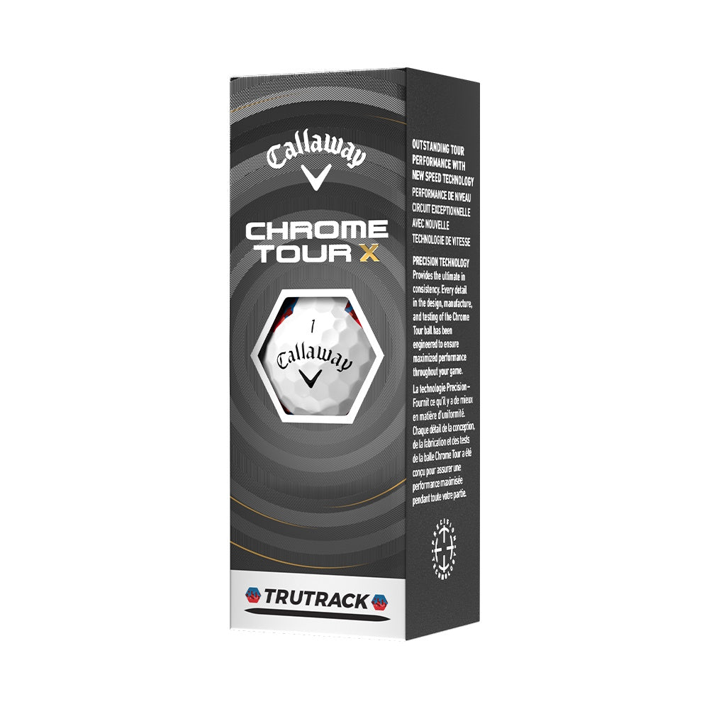 Callaway Chrome Tour X TruTrack 26 White Golf Balls - 1 Dozen