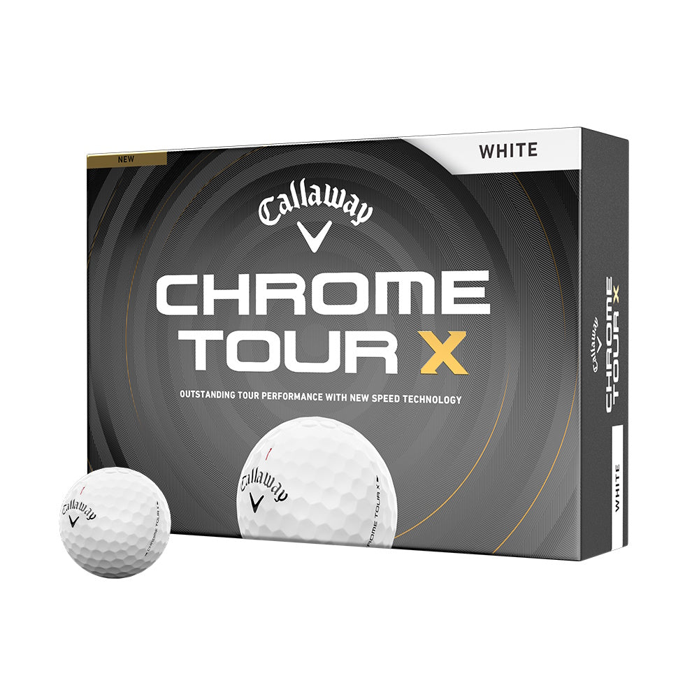 Callaway Chrome Tour X 26 White Golf Balls - 1 Dozen