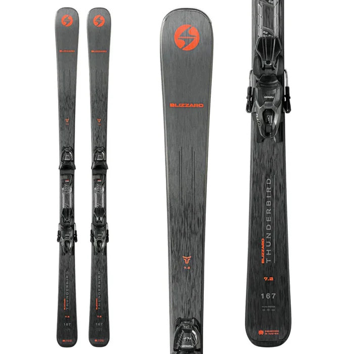 Blizzard Men's Thunderbird SP 7.2 Skis + Marker TLT 10 Bindings 2024
