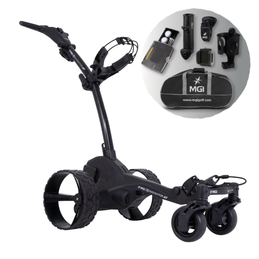 MGI ZIP NAVIGATOR AT ALL TERRAIN ELECTRIC GOLF CADDY W/ BONUS PACK