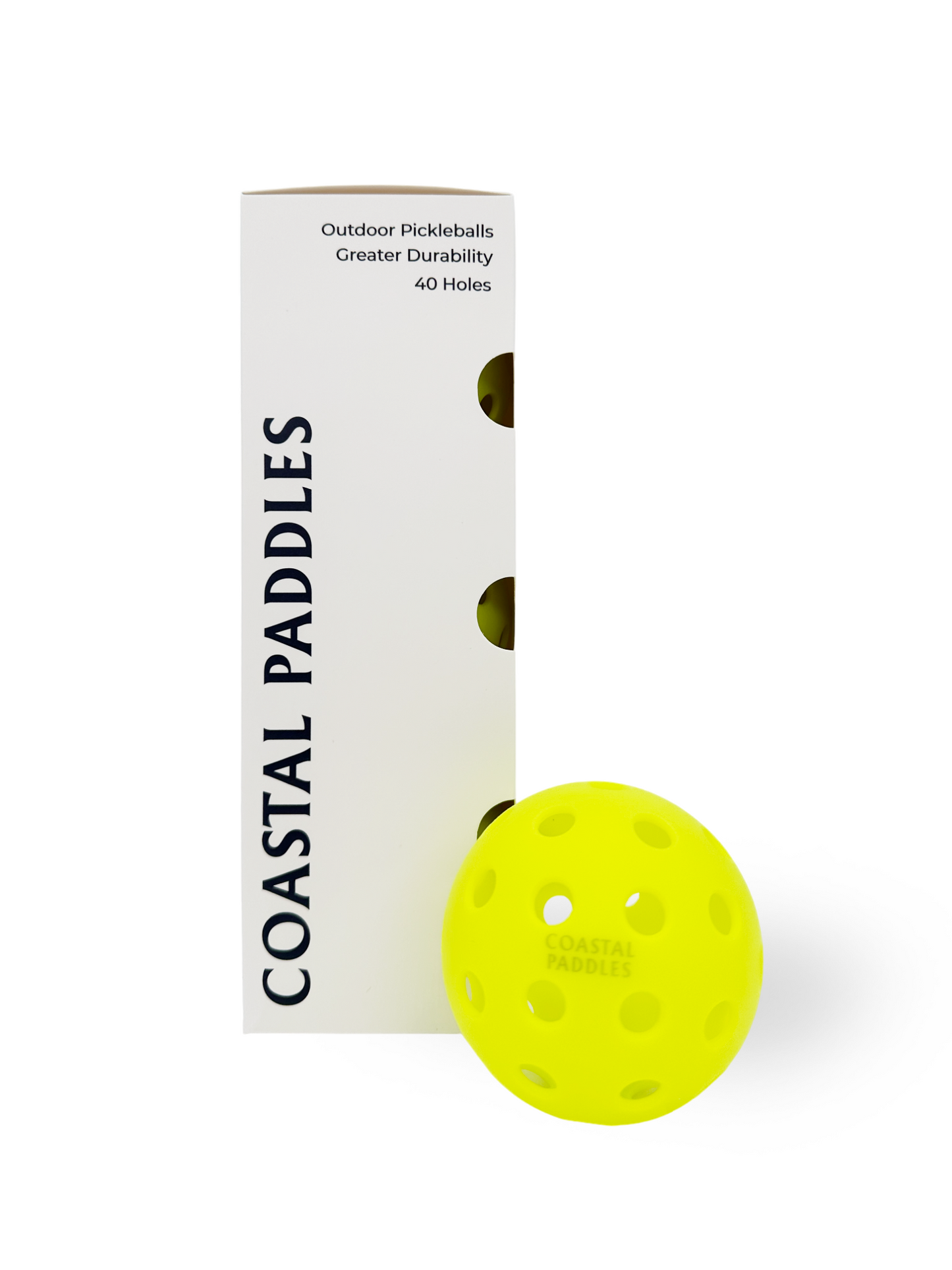 Coastal Paddles 40 Outdoor Pickleball Yellow - 3 Pack