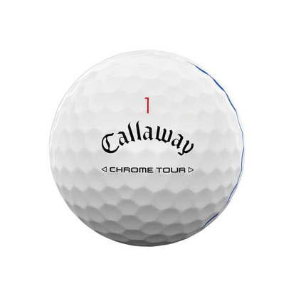 Callaway Chrome Tour Triple Track 24 White Golf Balls  - 2 Dozen Pack