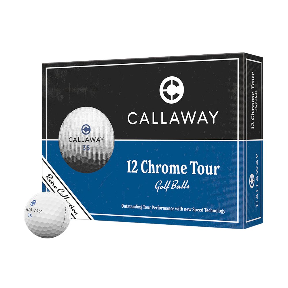 Callaway Chrome Tour Deco 26 Retro Golf Balls - 1 Dozen