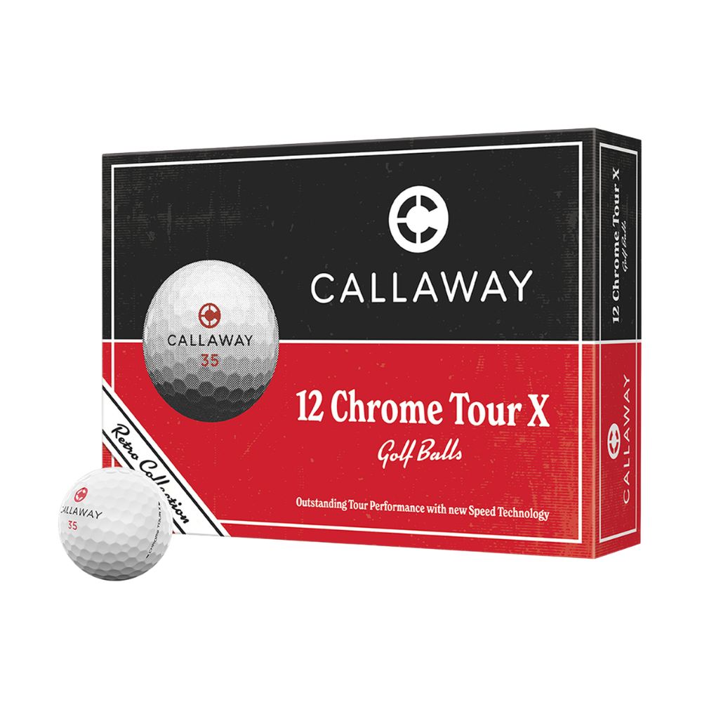 Callaway Chrome Tour X Deco 26 Retro Golf Balls - 2 Dozen