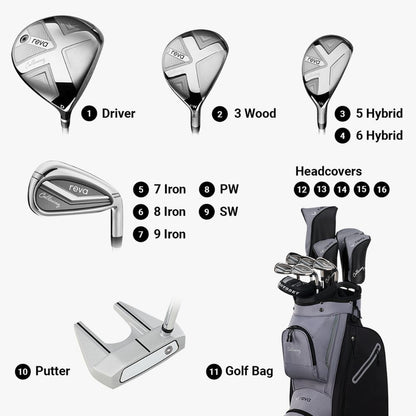 Callaway Women's Reva 11-Piece Cart Bag Complete Set 2026