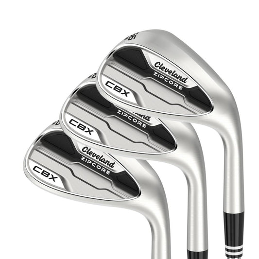 Cleveland CBX Zipcore Wedge Satin Steel Shaft - 3 Pack