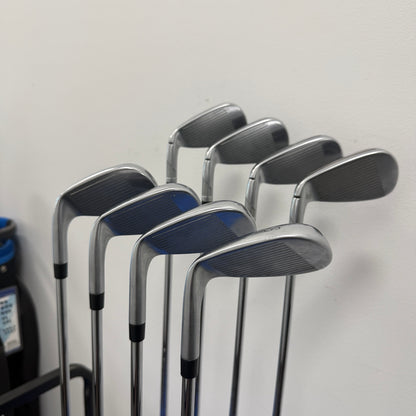 TaylorMade Qi Iron Set 5-PW,AW,AW Steel Stiff Flex Right Hand (Pre-Owned)