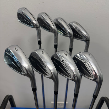 TaylorMade Qi Iron Set 5-PW,AW,AW Steel Stiff Flex Right Hand (Pre-Owned)