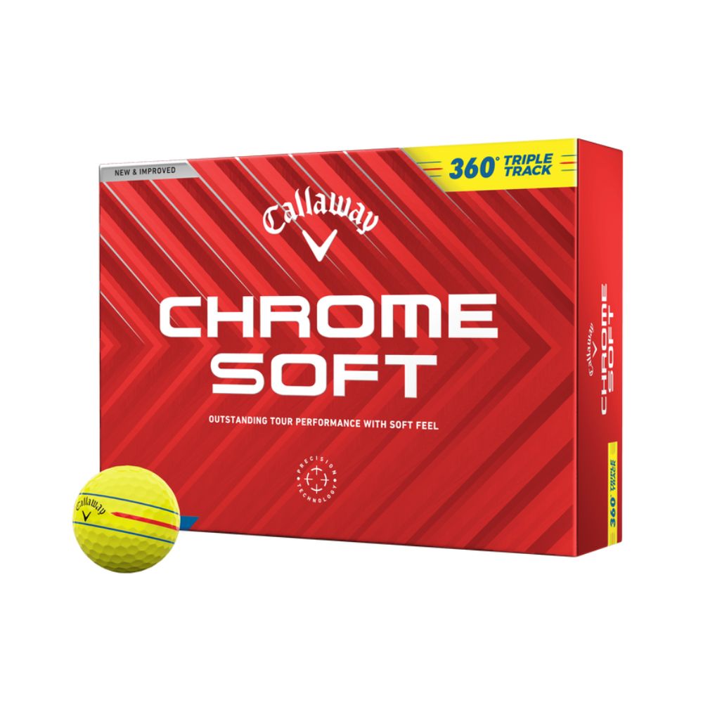 Callaway Chrome Soft 360 Triple Track 2024 Yellow (1 Dozen)
