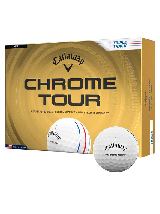 Callaway Chrome Tour Triple Track 26 White Golf Balls - 2 Dozen