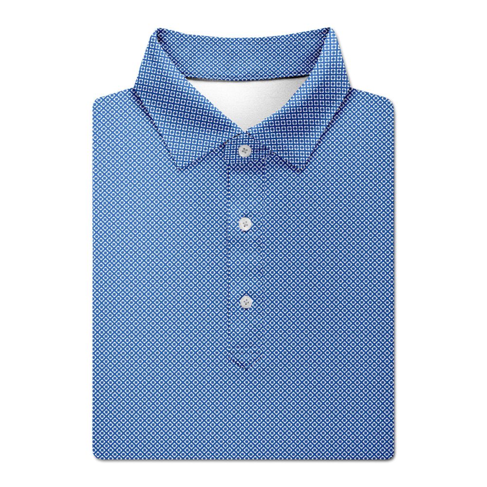 Turtleson Clarence Mini Diamond Jacquard Performance Polo