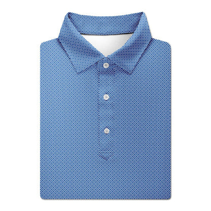 Turtleson Clarence Mini Diamond Jacquard Performance Polo