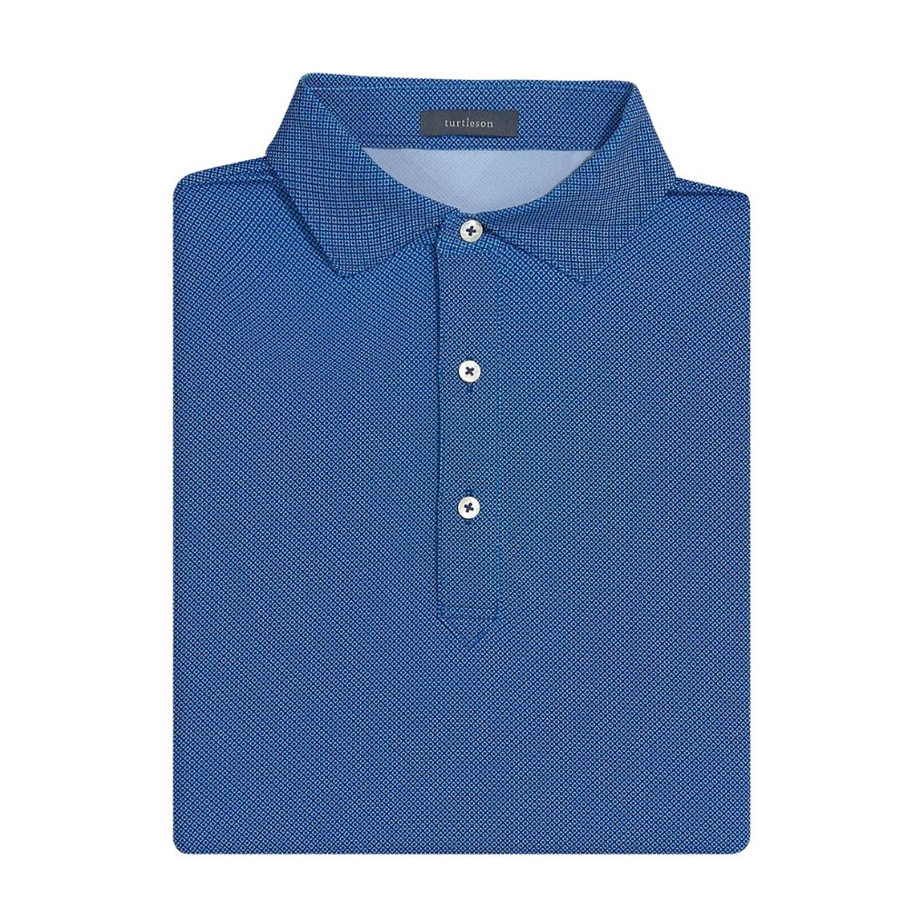 Turtleson Clarence Mini Diamond Jacquard Performance Polo