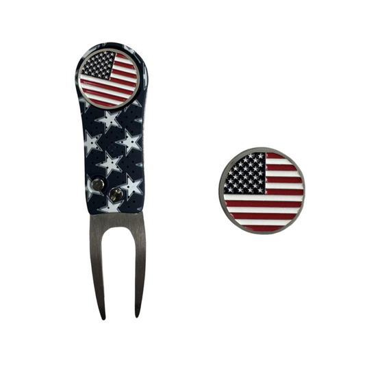 CMC Design USA Divot Tool & Ball Marker Set