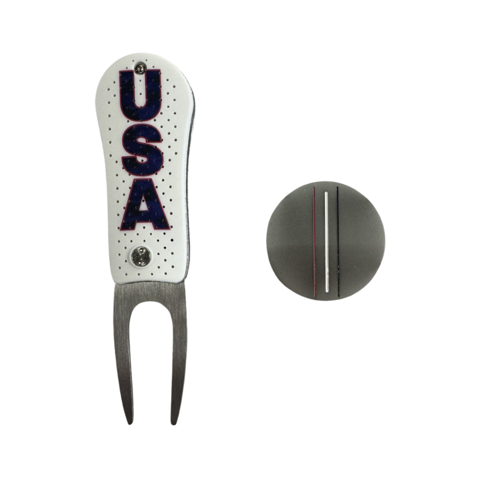 CMC Design USA Divot Tool & Ball Marker Set