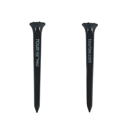 TourTee Black Pro 3 1/4" Limited Edition Golf Tees - 4 Pack