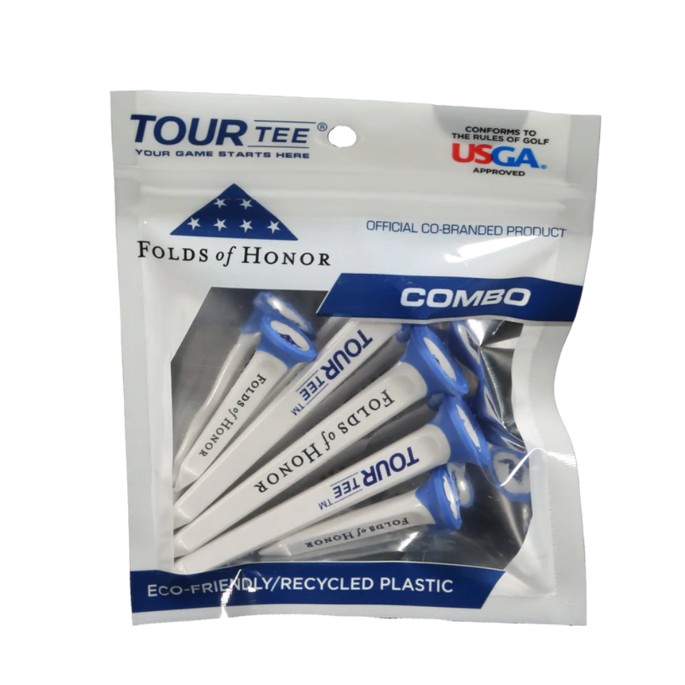 CMC Design Folds of Honor TourTee Golf Tees - Combo 5 Pack