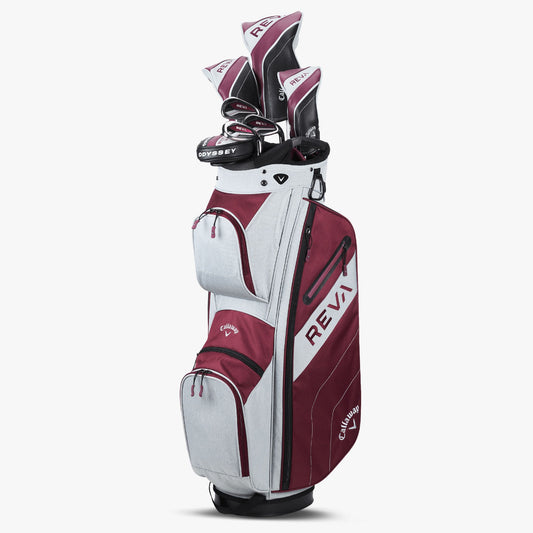 Callaway Reva 24 Eggplant 8 Piece Complete Set Cart Bag Right Hand
