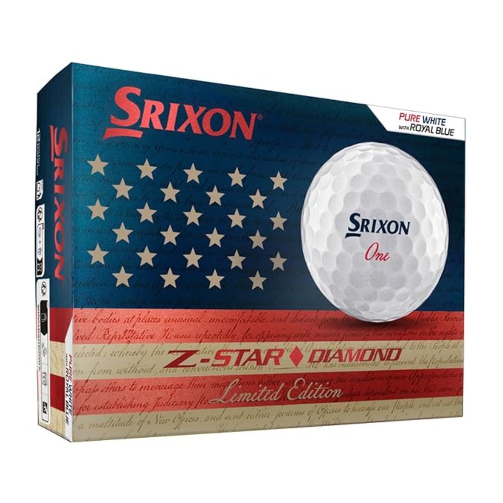 Srixon 2026 Z-Star Diamond USA White Golf Balls