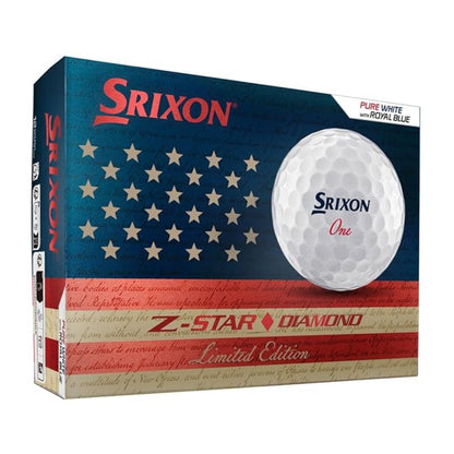 Srixon 2026 Z-Star Diamond USA White Golf Balls