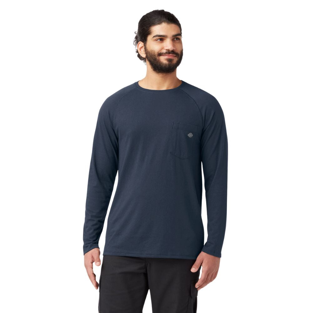 Dickies Men's Performance Temp Cooling Long Sleeve Pocket T-Shirt