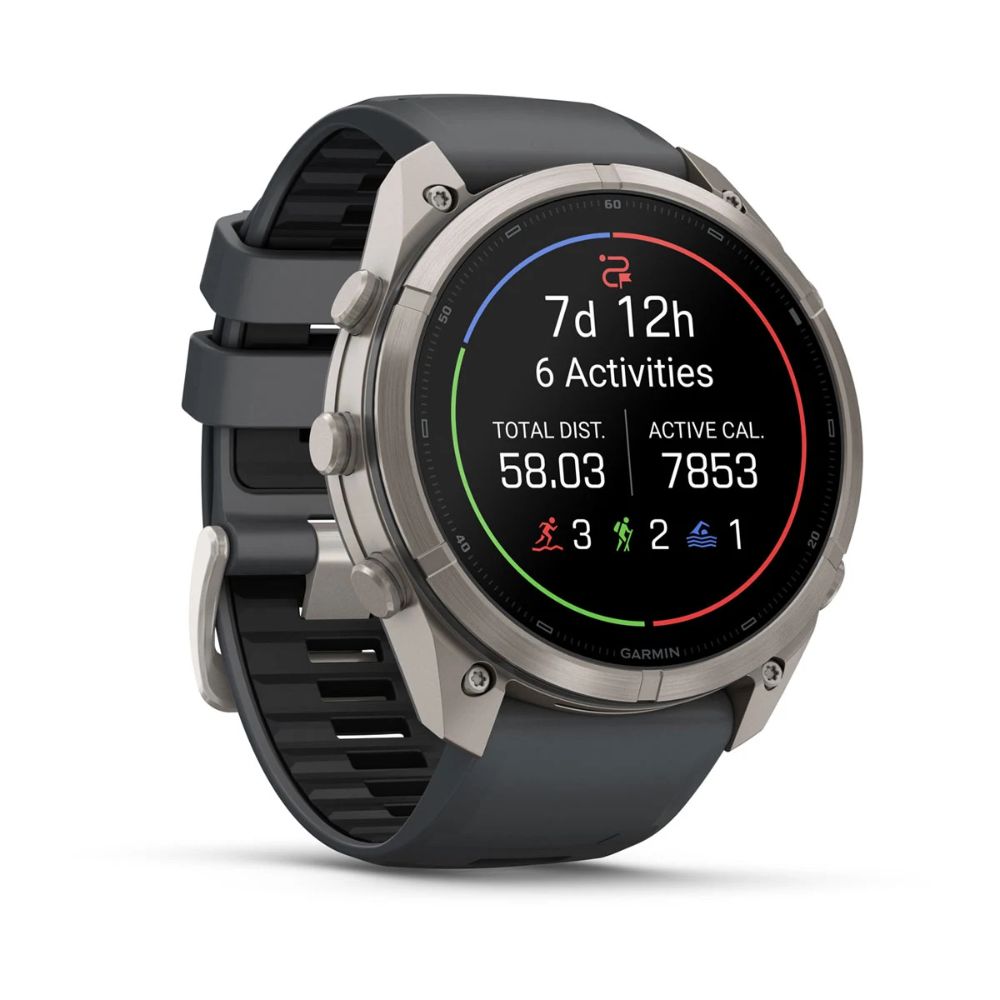 Garmin Fenix 9 Pro inReach 51 mm Titanium with Graphite/Black Silicone Band