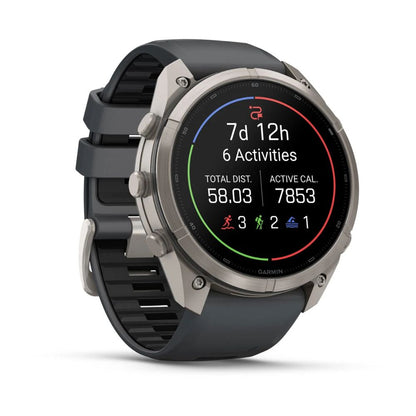 Garmin Fenix 9 Pro inReach 51 mm Titanium with Graphite/Black Silicone Band