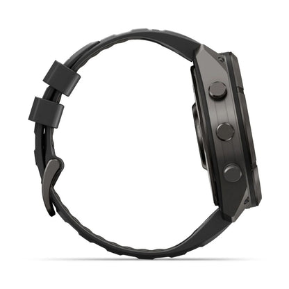 Garmin Fenix 9 Pro inReach 51 mm Carbon Gray DLC Titanium with Black/Pebble Gray Silicone Band