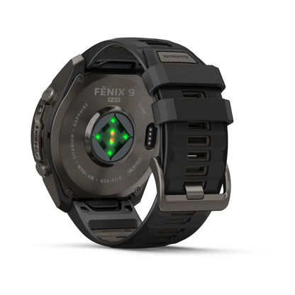 Garmin Fenix 9 Pro 51 mm Carbon Gray DLC Titanium with Black/Pebble Gray Silicone Band