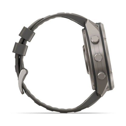 Garmin Fenix 9 Pro Solar 51 mm Titanium with Pebble Gray/Silver Gray Silicone Band