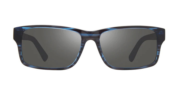 Revo Finley Sunglasses Blue Horn Frame Graphite Lens