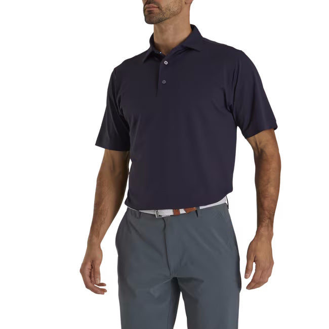FootJoy Men's Stretch Pique Solid Golf Polo