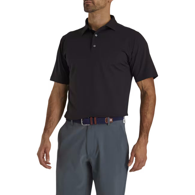 FootJoy Men's Stretch Pique Solid Golf Polo