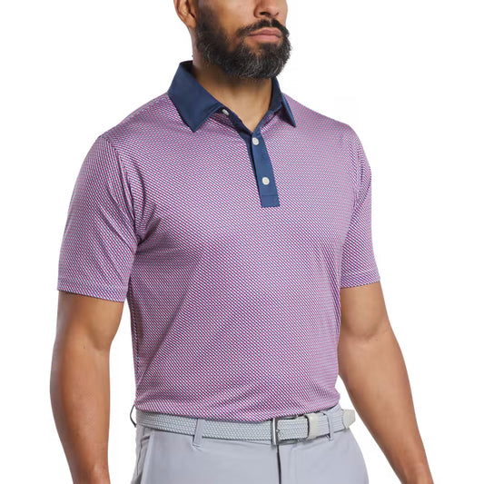 FootJoy Men's Lattice Lisle Golf Polo