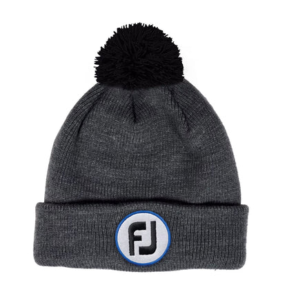 Footjoy FJ Pom Pom Solid Knit Hat Winter Beanie