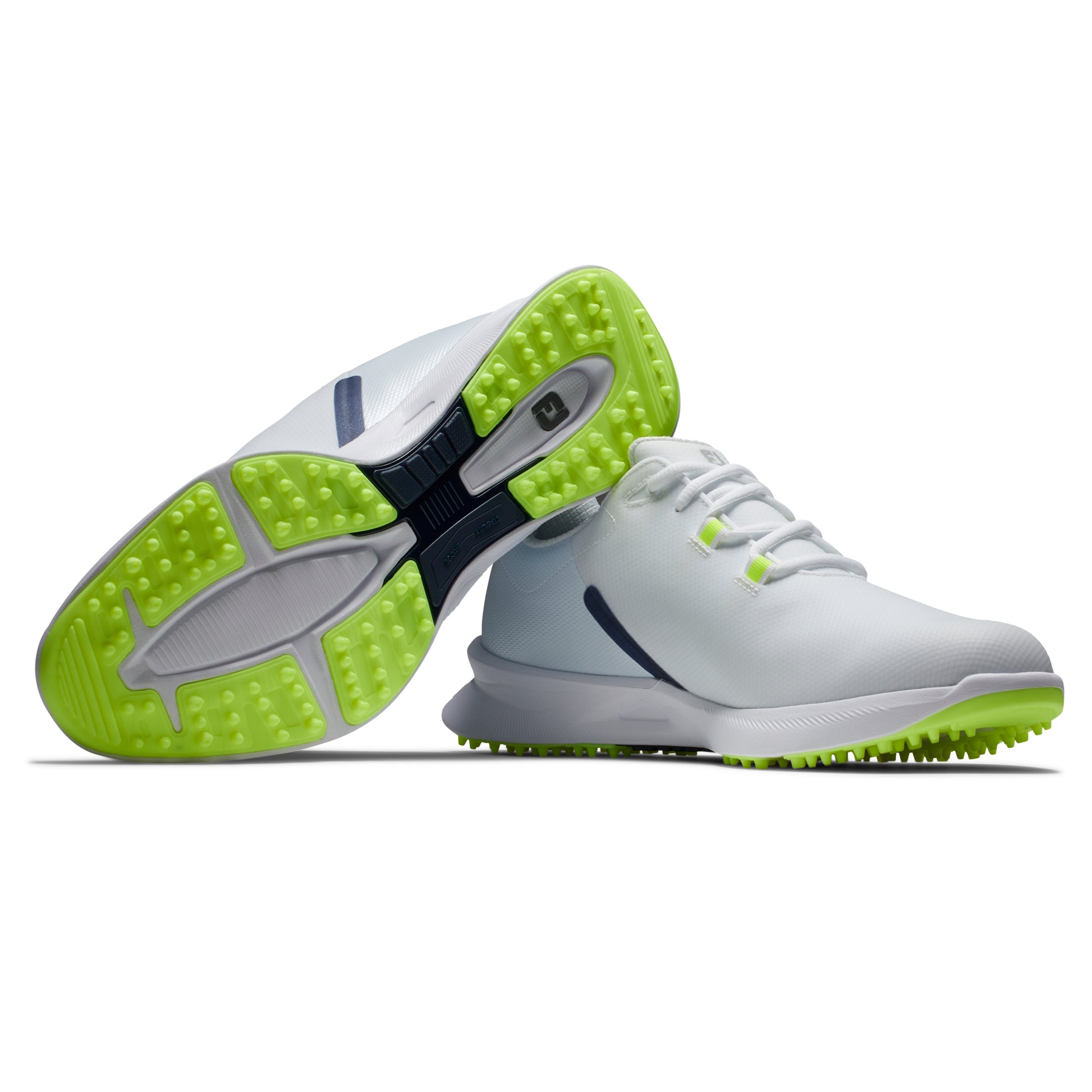 FootJoy Fuel Men's Golf Shoes White/Navy/Green Golf Direct Now