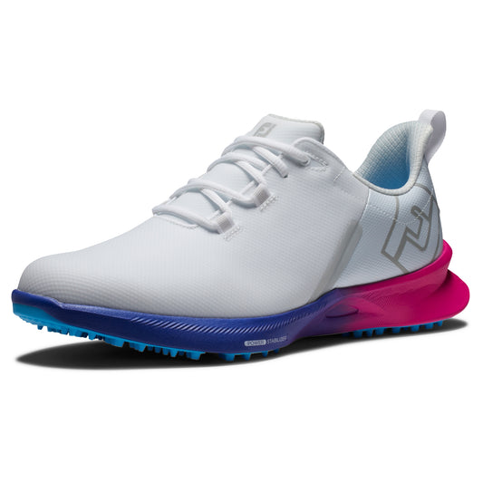 FootJoy Fuel Men's Golf Shoes 55455 - White/Pink/Blue (Previous Season Style)