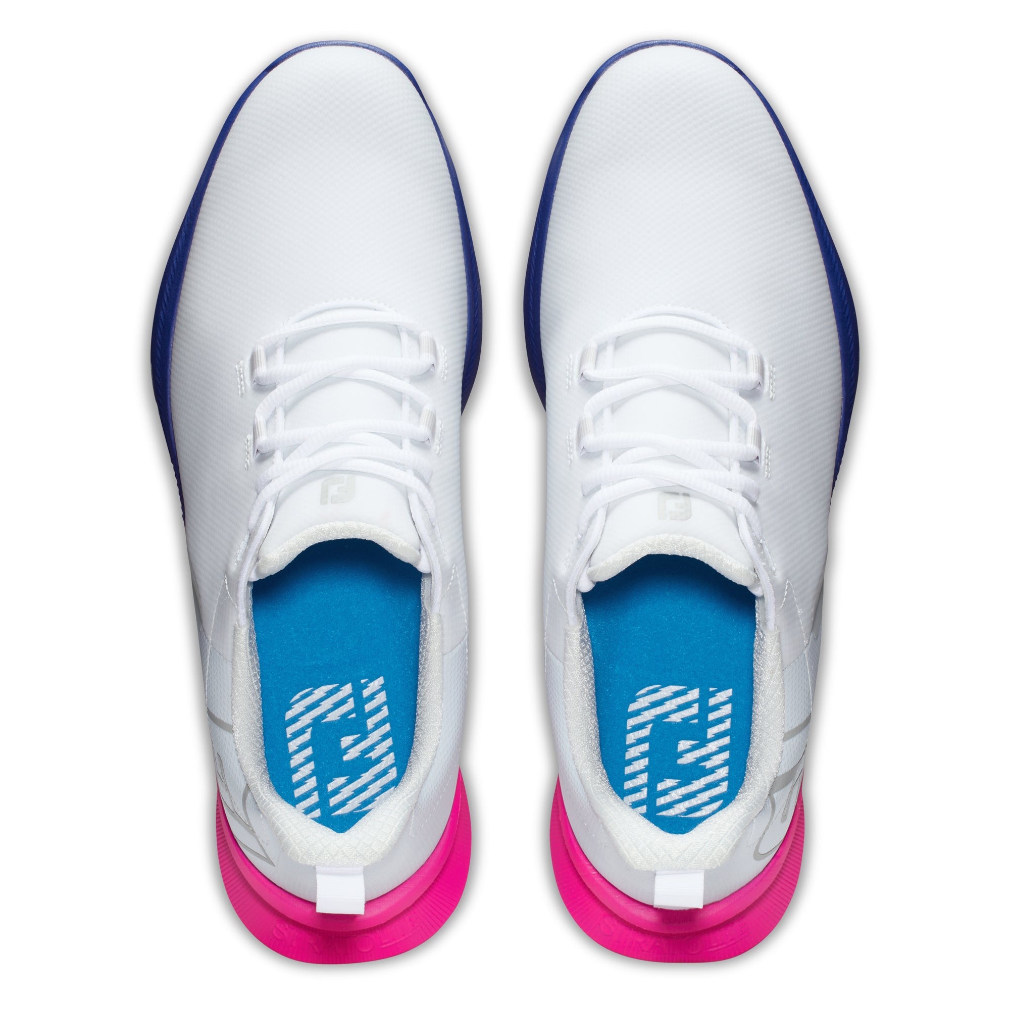 FootJoy Fuel Men's Golf Shoes - White/Pink/Blue | Golf Direct Now 