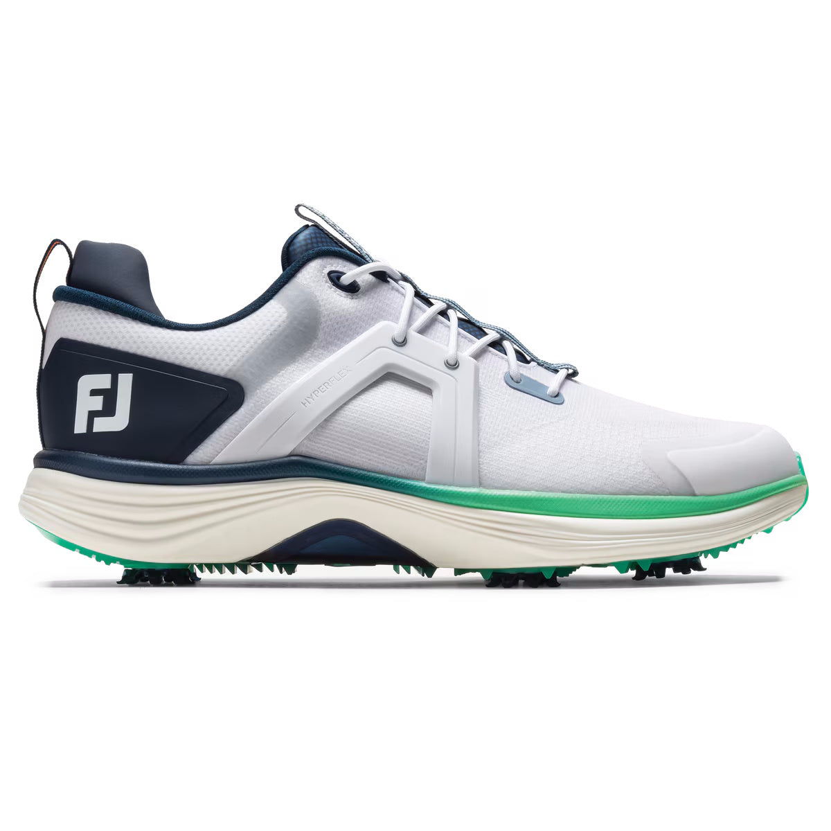 FootJoy Men's HyperFlex Golf Shoes - 55489- White/Navy/Green