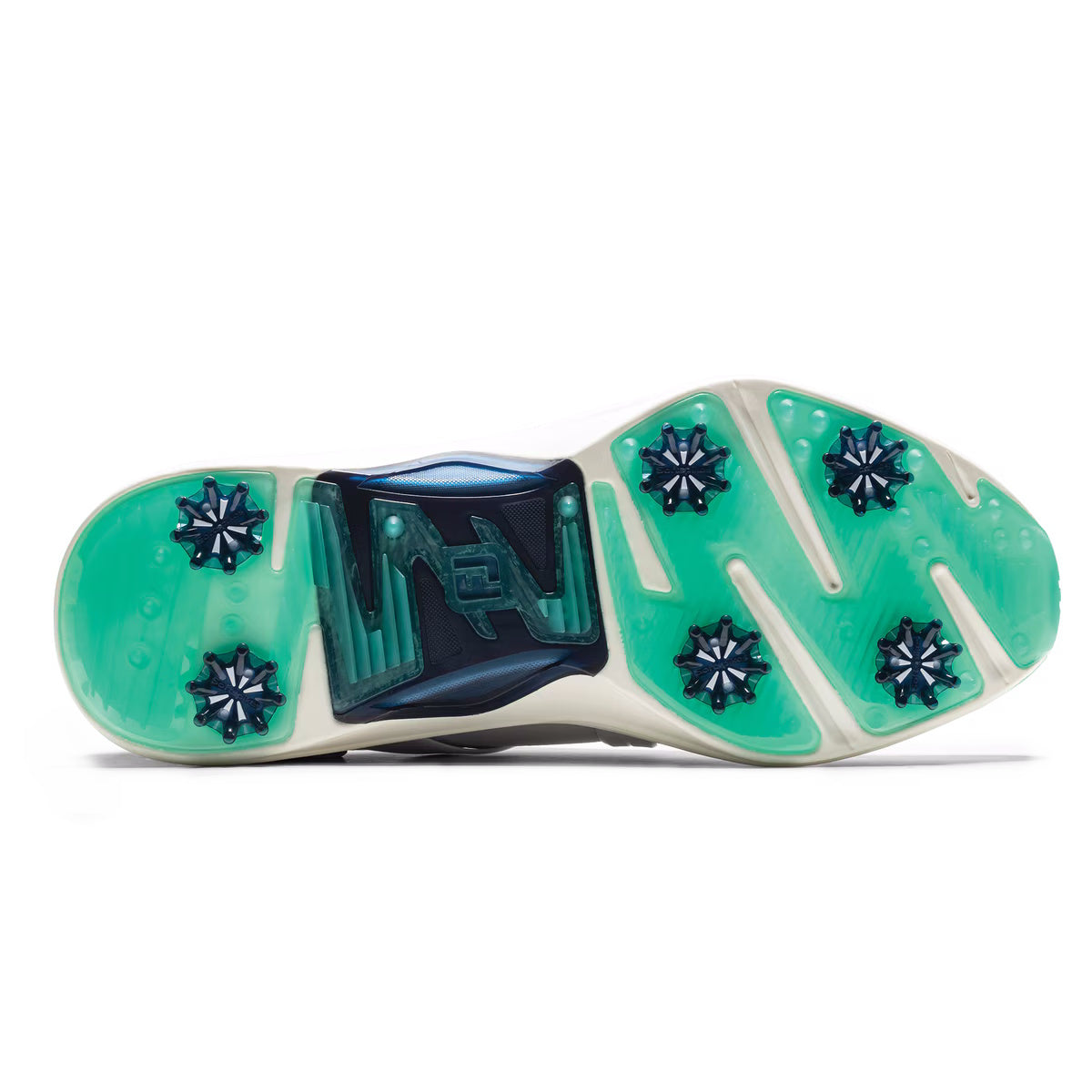 FootJoy Men's HyperFlex Golf Shoes - 55489- White/Navy/Green