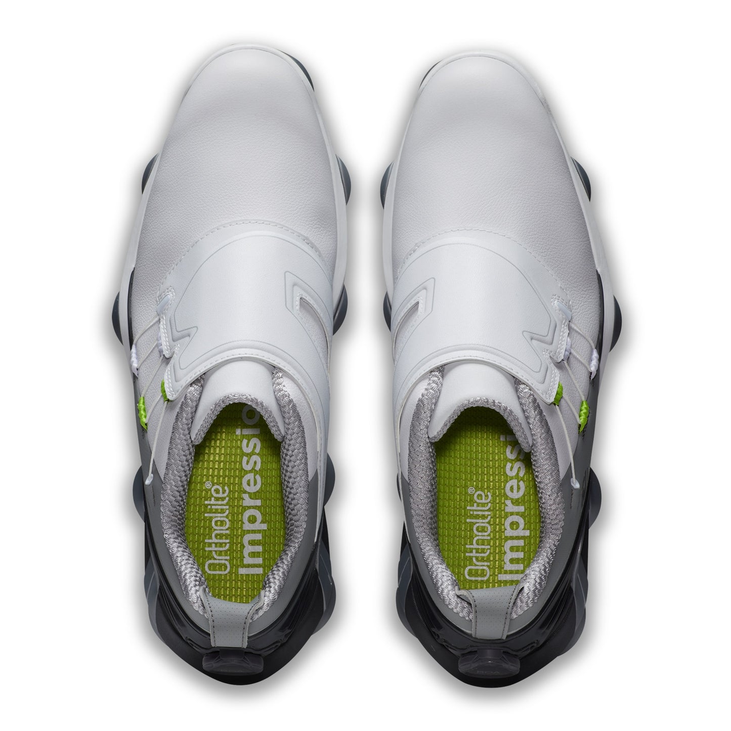 FootJoy Tour Alpha BOA Mens Golf Shoes White/Grey/Lime 55509 (Previous Season Style)