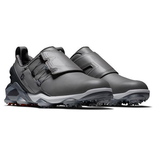 FootJoy Tour Alpha BOA Mens Golf Shoes Grey/Charcoal/Orange 55512