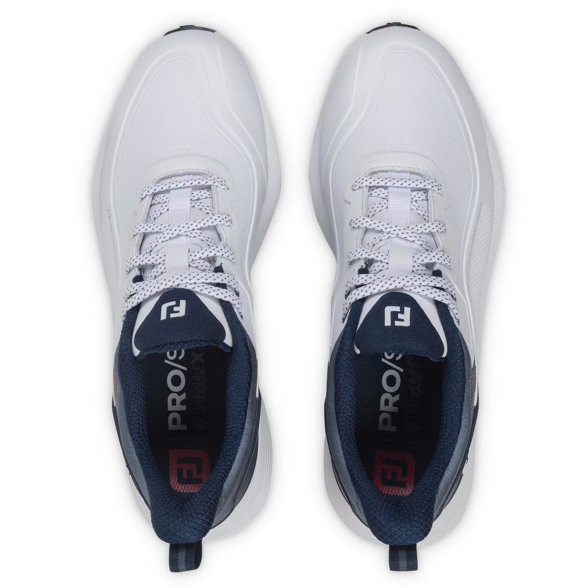FootJoy Mens Pro/SL Spikeless Golf Shoes - 56949 White/Blue/Red