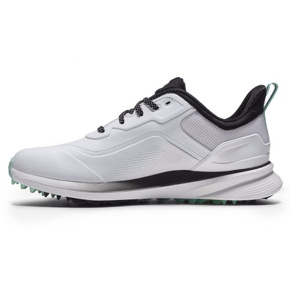 FootJoy Mens Pro/SL Spikeless Golf Shoes - 56950 White/Sea Glass/Black