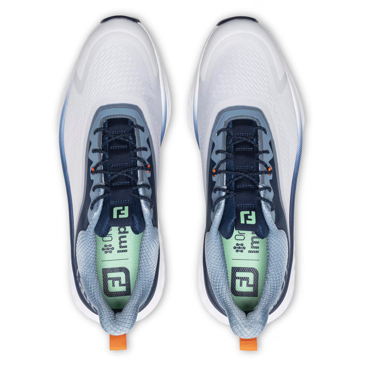 FootJoy Men's Quantum Golf Shoes - 56994 White/Peacoat/Aqua Marine