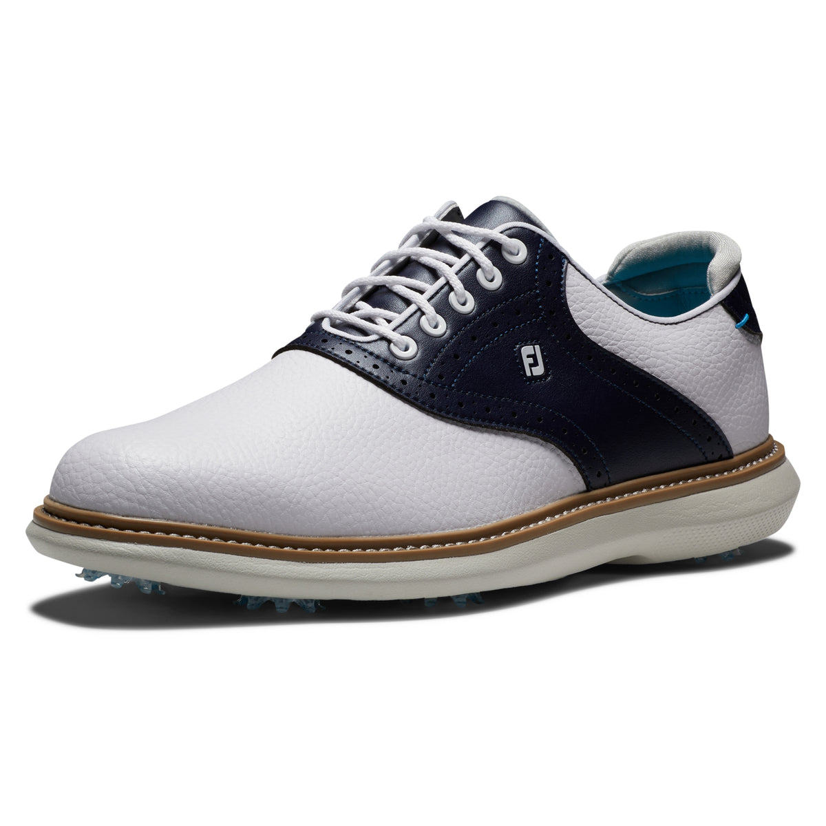 FootJoy Traditions Men's Golf Shoes 57899 - White/Navy (Previous Season Style)