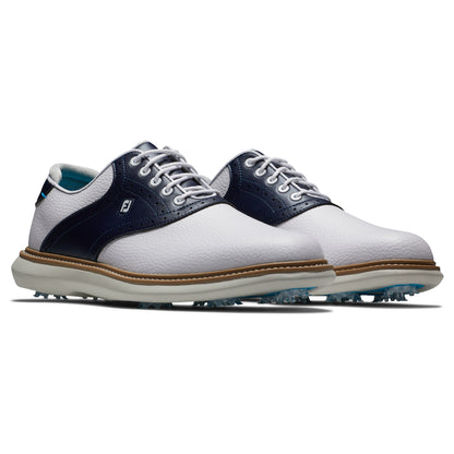 FootJoy Traditions Men's Golf Shoes 57899 - White/Navy