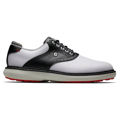 FootJoy Traditions Spikeless Men's Golf Shoes 57924 - White/Black