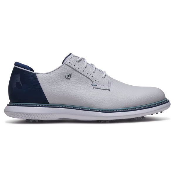 FootJoy Men's Traditions Camo Blucher Golf Shoes - 57977 White
